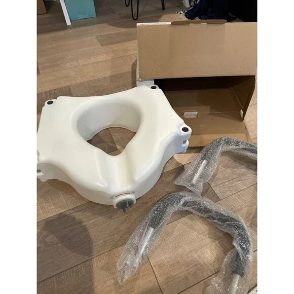 MCKESSON RAISED TOILET SEAT LIGHTWEIGHT NEW MAX WEIGHT 300 LBS